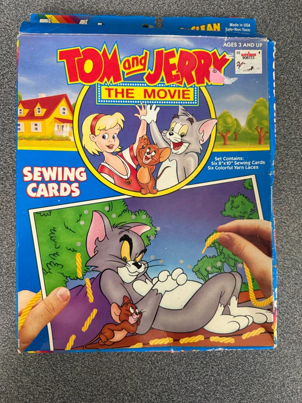 1992 Tom and Jerry The Movie foam puzzles & sewing cards